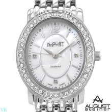 AUGUST STEINER Swiss Movement Diamond Ladies Watch