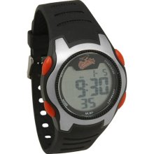 Baltimore Oriole wrist watch : Baltimore Orioles Training Camp Watch - Silver/Black