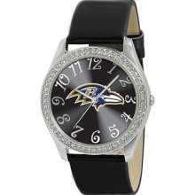 Baltimore Ravens Glitz Watch - Black Black