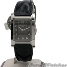 Baume & Mercier Hampton Mid-size Date Steel Watch 10019 Leather Strap Offer