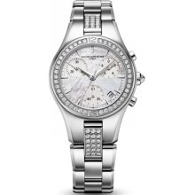 Baume & Mercier Watch Linea 10017 Ladies Diamond 32 Mm Authentic: Box & Papers