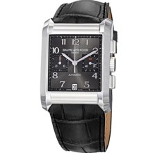 Baume & Mercier Watches Baume & Mercier Hampton Mens Black Leather Str