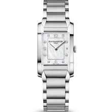 Baume & Mercier Women's Hampton Classic White Mother Of Pearl Dial Watch MOA10050