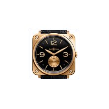 Bell & Ross BR-S Pink Gold Mens Watch BRS-PKGOLD-BLACK_D