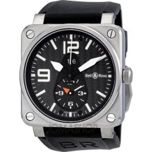 Bell and Ross Aviation GMT Carbon Fiber Dial Mens Watch BR0351-GM ...