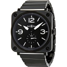 Bell and Ross Black Dial Black Ceramic Mens Watch BRS-BL-CER ...