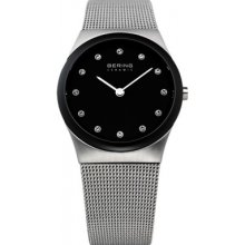 Bering Time 32230-082 Ladies Ceramic Mesh Band Watch Rrp Â£149