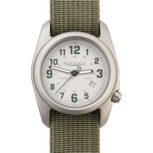 Bertucci A-2T Caprili Stone Dial Titanium Watch with Olive Nylon Strap