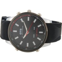 Black 6719 Men's Stylish Water Resistant Analog Casual Watch Quartz Movement