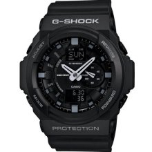 Black casio g-shock anti-magnetic watch ga150-1a