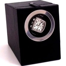 Black Leather Single Watch Winder