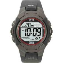 Black/Red, One-Size - Timex 1440 Sports Full Size Digital Watch - Black/Red