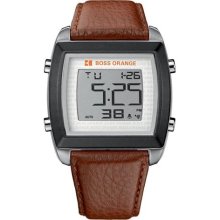 BOSS ORANGE Chronograph Digital Leather Mens Watch 1512610