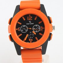 Boy/men's Silicone Quartz Analog Casual Fashion Wrist Watch Mi-455