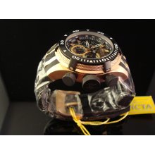 Brand New Mens Invicta Reserve Bolt 18 K Rose Gold Plated Swiss Chrono Msrp $1495