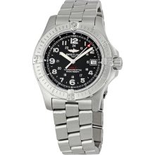 Breitling Aeromarine Colt Quartz Steel Black Mens Watch A7438010-B783SS