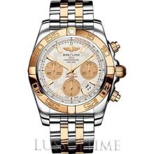 Breitling Chronomat 41 Men's Stainless Steel & 18K Rose Gold Watch Silver - CB014012/G713