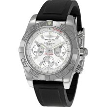 Breitling Chronomat B01 Silver Dial Chronograph Mens Watch AB011012-G684BKPD