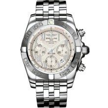 Breitling Men's Chronomat Silver Dial Watch AB011011.G676.375A