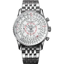Breitling Men's Montbrillant Datora Silver Dial Watch a2133012.g518.441a
