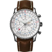 Breitling Navitimer World White Dial Mens Watch A2432212-G571BRLD