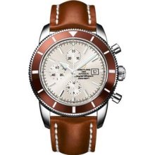 Breitling Superocean Heritage Chronographe Leather Strap A1332033/G698-leather-brown-tang