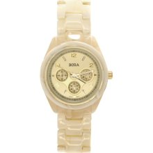 Bridgett's Beige Marble Style Boyfriend Watch - Final Sale