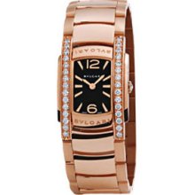 Bulgari Assioma D 31mm Pink Gold Diamond Watch AAP31BGD1G