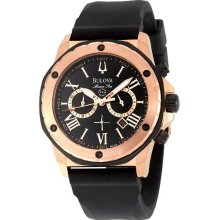 Bulova 98B104 Watch Marine Star Mens - Black Dial