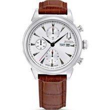 Bulova Accutron Watch, Mens Swiss Automatic Chronograph Gemini Brown L