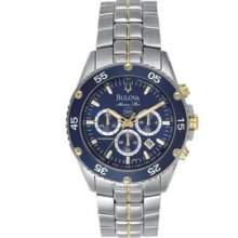 Bulova Marine Star Chronograph Blue Dial Watch Promotional