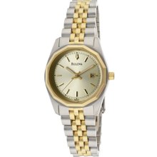 Bulova Watches Women's Champagne Dial Two Tone Two Tone Champagne Dial