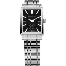 Burberry Men's Heritage Stainless Steel Case and Bracelet Black Dial Date Display BU1321