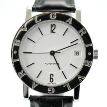 Bvlgari Bb 33 L1054 White Dial Racing Automatic Stainless Steel Women's Watch