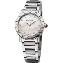 Bvlgari Women's Bvlgari Bvlgari White Mother Of Pearl Dial Watch BBL33WSS/12