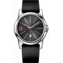 Calvin Klein Select Men's Black Dial Black Rubber Strap K0A21507 Watch