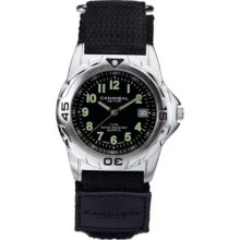 Cannibal Men's Quartz Watch With Black Dial Analogue Display And Black Nylon Strap Cg031-03