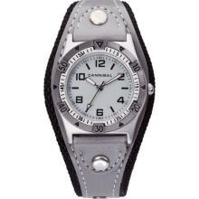 Cannibal Unisex Quartz Watch With Grey Dial Analogue Display And Grey Plastic Or Pu Strap Ck087-08