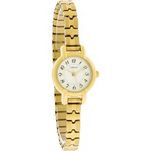 Carriage by Timex Ladies Gold Tone Expansion Bracelet Dress Quartz Watch C3C597