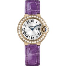 Cartier Ballon Bleu 28mm Pink Gold Diamond Ladies Watch WE900251