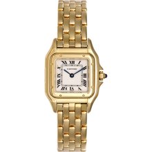 Cartier Panther Ladies 18k Yellow Gold Watch W25022B9
