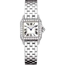 Cartier Santos Demoiselle White Gold Diamond Ladies Watch WF9003Y8