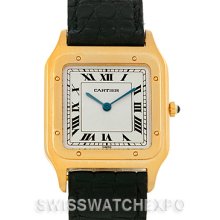 Cartier Santos Dumont Paris Mecanique 18k Yellow Gold Watch