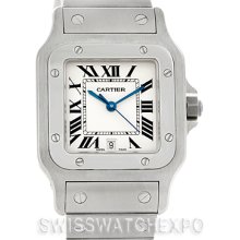Cartier Santos Galbee Men's Quartz Steel Watch W20060D6 NOS