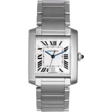 Cartier Tank Francaise Men's Stainless Steel Watch W51002Q3