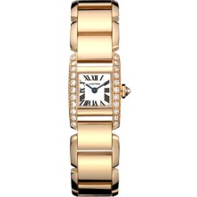 Cartier Tankissime 18kt Rose Gold Diamond Ladies Watch WE70058H