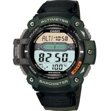 Casio Altimeter Barometer Thermometer Watch SGW300HB-3AV Cloth Band N