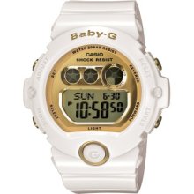 Casio Baby G White Resin Gold Tone Dial Women's Watch - BG6901-7 ...