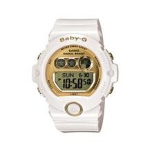 Casio Baby G White Resin Gold Tone Dial Women's Watch - BG6901-7