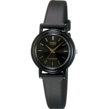 Casio Classic Ladies Black Analogue Watch Lq-139e-1a